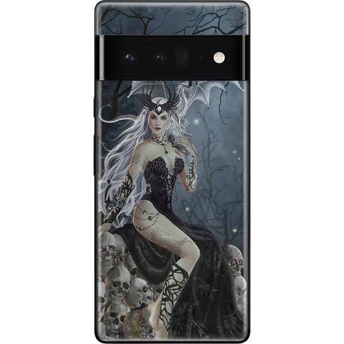 Gothic Queen with Silver Dragon by Nene Thomas Google Pixel 6 Pro Skin